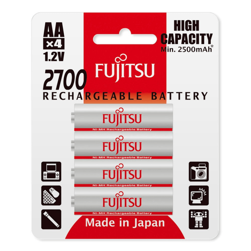Fujitsu baterije AAA Grey 1000 mAh HR-4UAEU (4B)