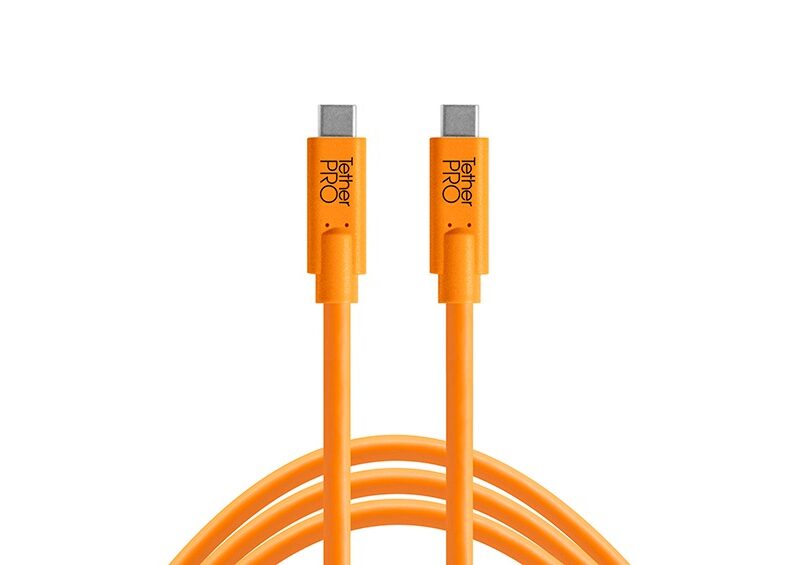 Tether Tools TetherPro USB-C to USB-C, 15' (4.6m) ORG