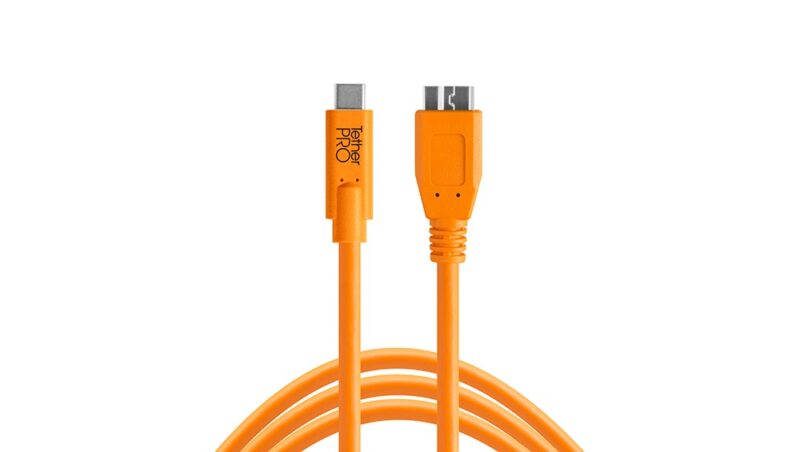 Tether Tools TetherPro USB-C to 3.0 Micro-B, 15' (4.6m) ORG