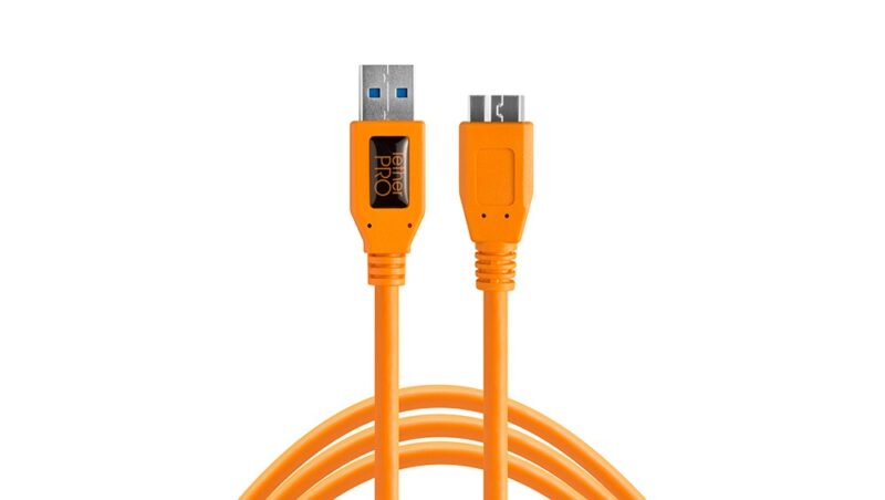 Tether Tools TetherPro USB 3.0 to Micro-B, 15' (4.6m), ORG