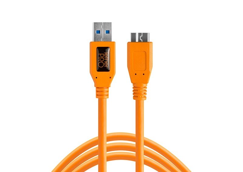 Tether Tools TetherPro USB 3.0 to Micro-B, 15' (4.6m), ORG