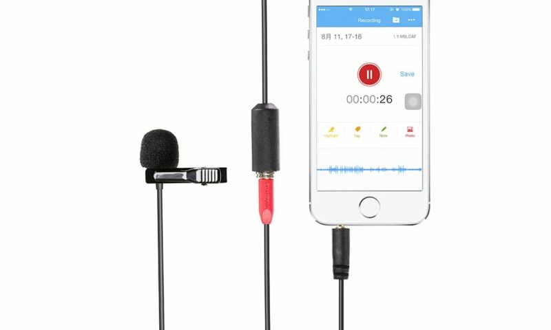 SARAMONIC SR-LMX1+ 3,5mm TRRS Lavalier bubica mikrofon + produžni TRRS kabel 4m - Slika 3