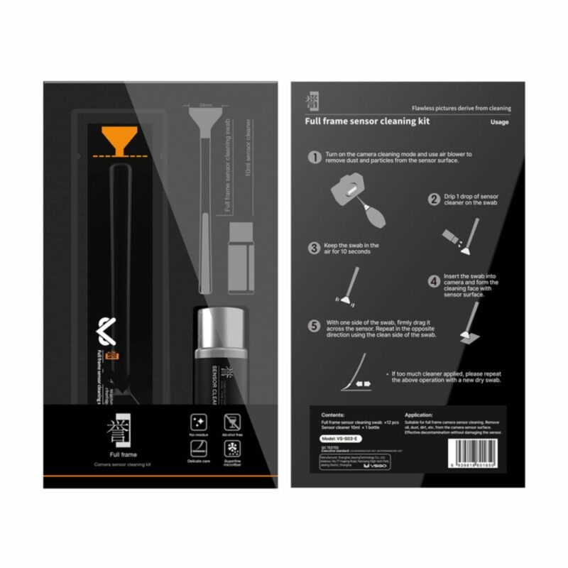 VSGO set za čišćenje FF senzora (12 špahtlica i 10ml SENSOR CLEAN tekućine)