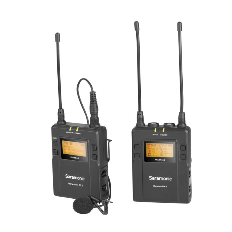 SARAMONIC UwMic9 Kit1 3.5mm UHF Wireless Lavalier bubica mikrofon (1xRX9, 1xTX9)