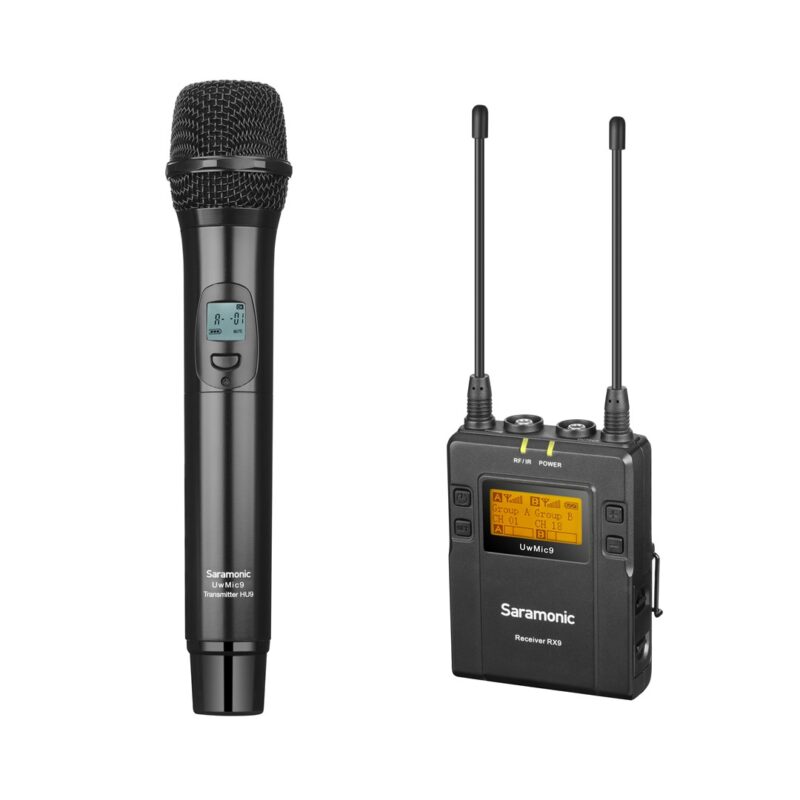 SARAMONIC UwMic9 Kit4 3.5mm UHF Wireless ručni mikrofon (1xRX9, 1xTXHU9) - Slika 2