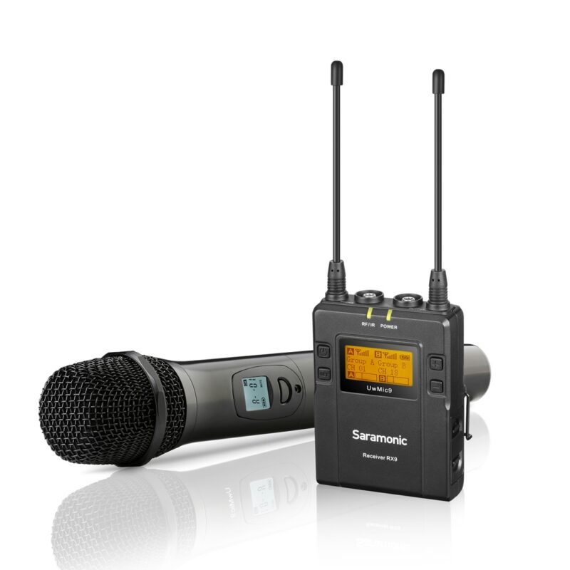 SARAMONIC UwMic9 Kit4 3.5mm UHF Wireless ručni mikrofon (1xRX9, 1xTXHU9) - Slika 3
