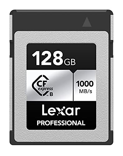 Lexar CFexpress 128GB Type B card Silver Serie, 1000MB/s read 600MB/s write