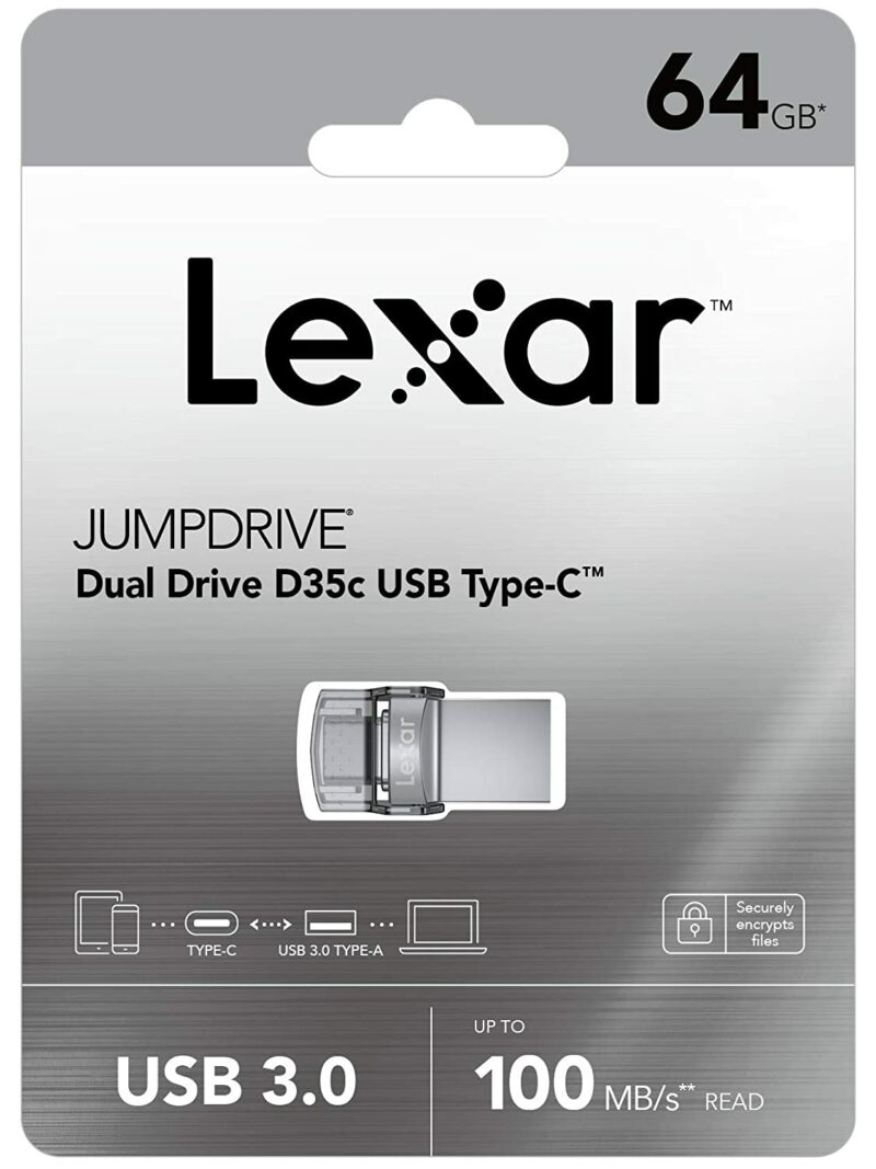 LEXAR memorija USB JumpDrive D35c 64GB OTG Dual Type-C/Type-A (USB 3.0)