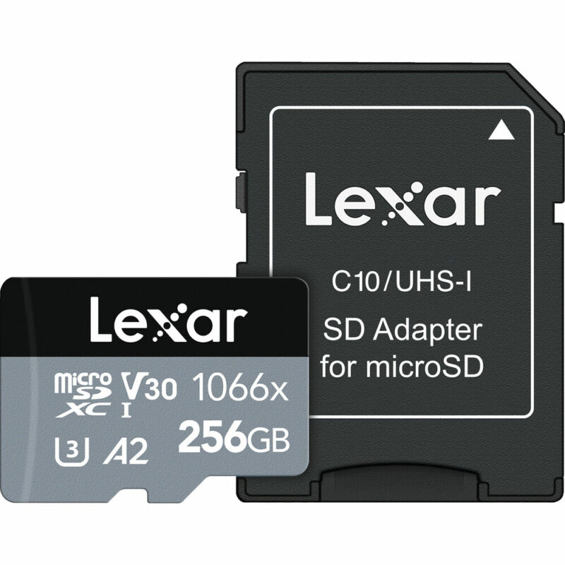 Lexar SD micro 256GB SDXC 1066x UHS-I, 160MB/s read 120MB/s write C10 A2 V30 U3 - Slika 3