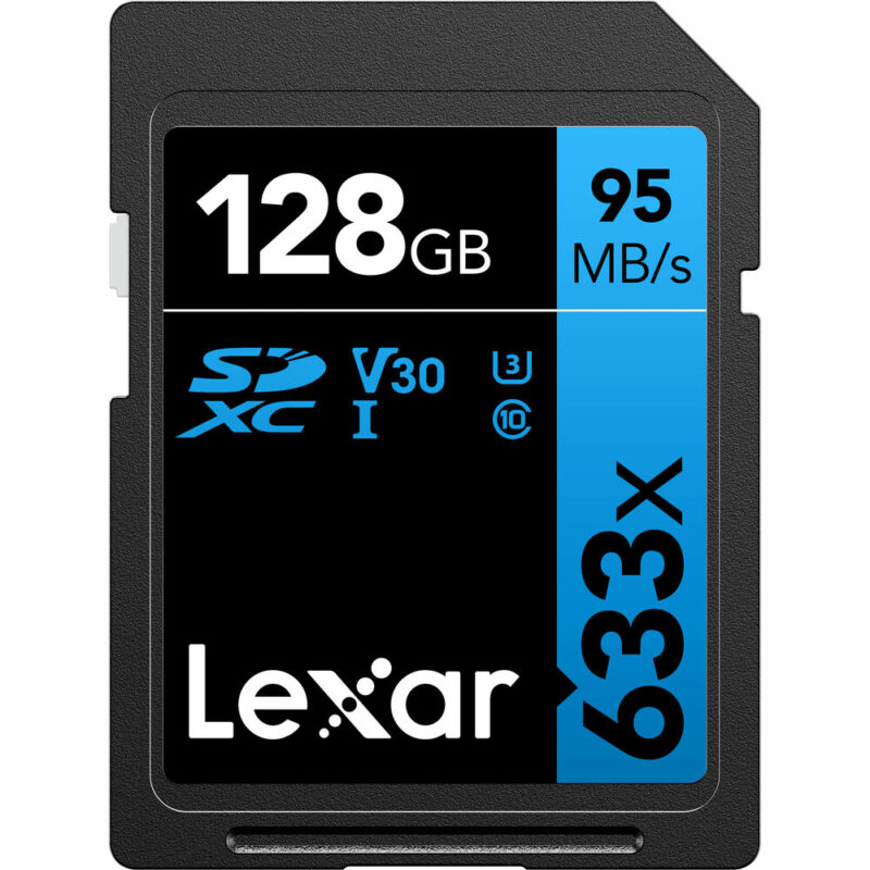 Lexar SD 128GB 633x SDHC UHS-I cards,  95MB/s read 45MB/s write C10 V10 U3 - Slika 2