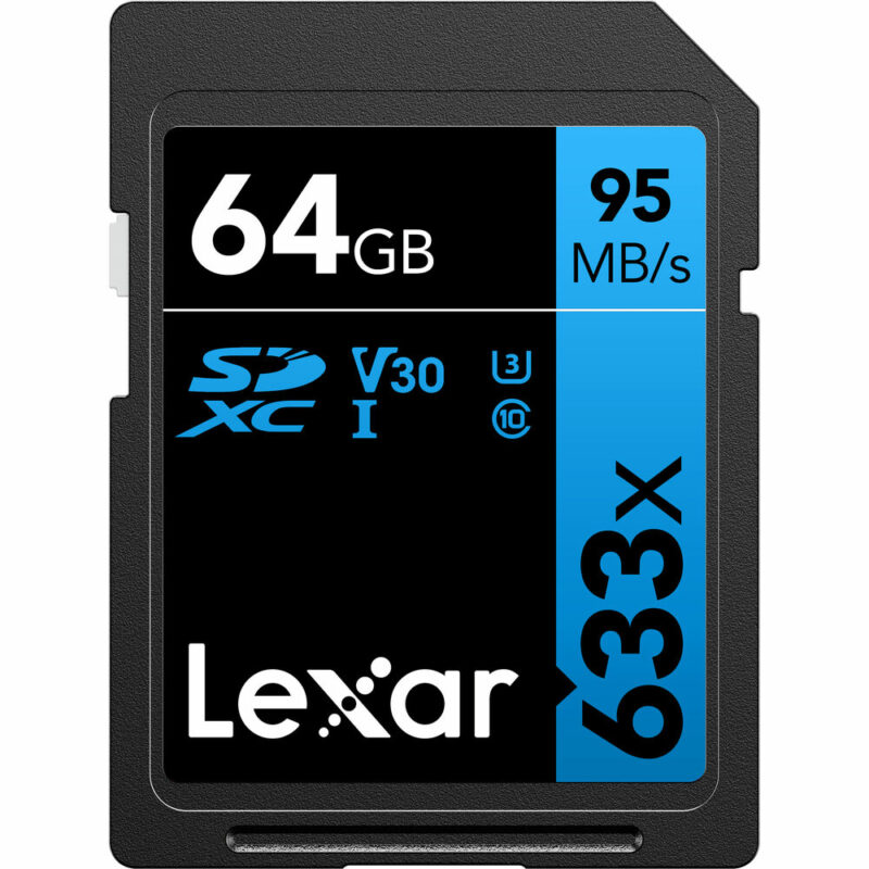 Lexar SD 64GB 633x SDHC UHS-I cards,  95MB/s read 45MB/s write C10 V10 U3 - Slika 2