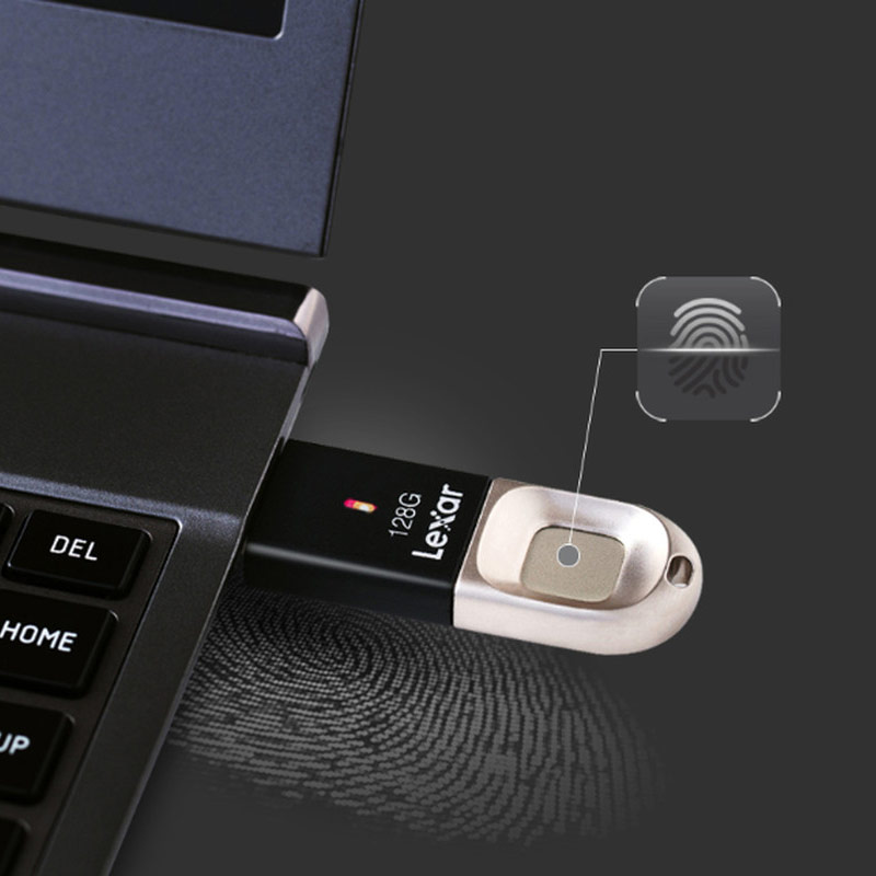 LEXAR memorija USB F35 32GB Fingerprint (USB 3.0)