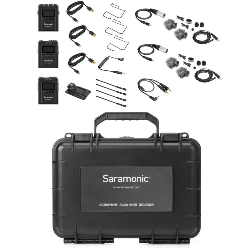 SARAMONIC UwMic9S Kit2 3.5mm/XLR UHF Wireless Lav. bubica mikrofon (1xRX9S, 2xTX - Slika 2