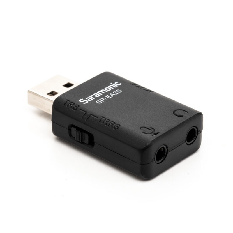 SARAMONIC SR-EA2S USB-A to 3.5mm TRS/TRRS Audio & Mic Adapter - Slika 3