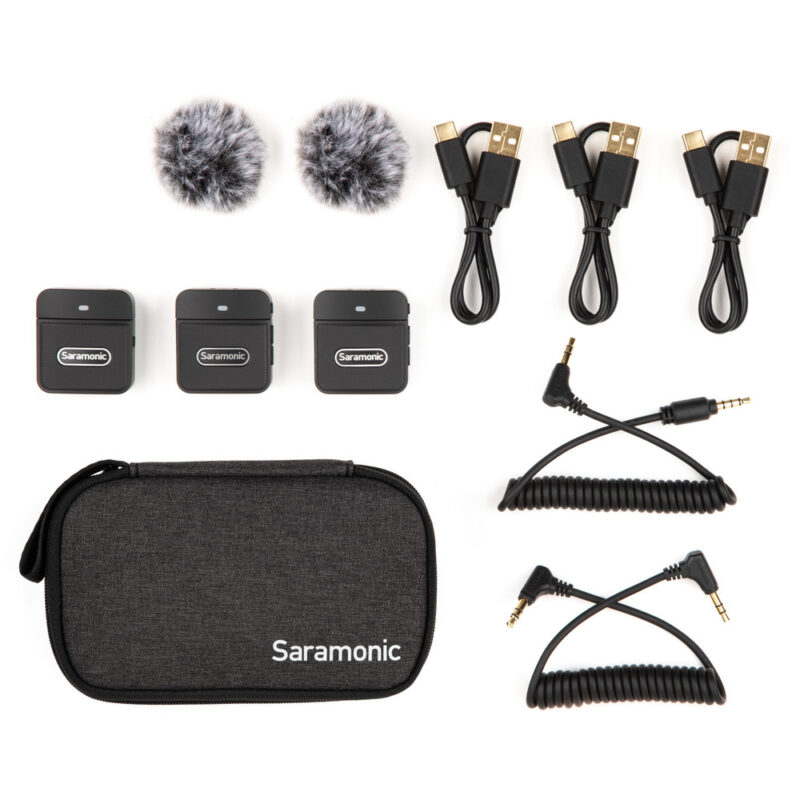 SARAMONIC Blink 100 B2 bežićni mikrofon 3.5mm (1xRX, 2xTX) - Slika 2