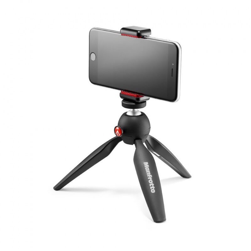 MANFROTTO stativ MKPIXICLMII-BK Tripod with Smartphone Clamp (Black) - Slika 2