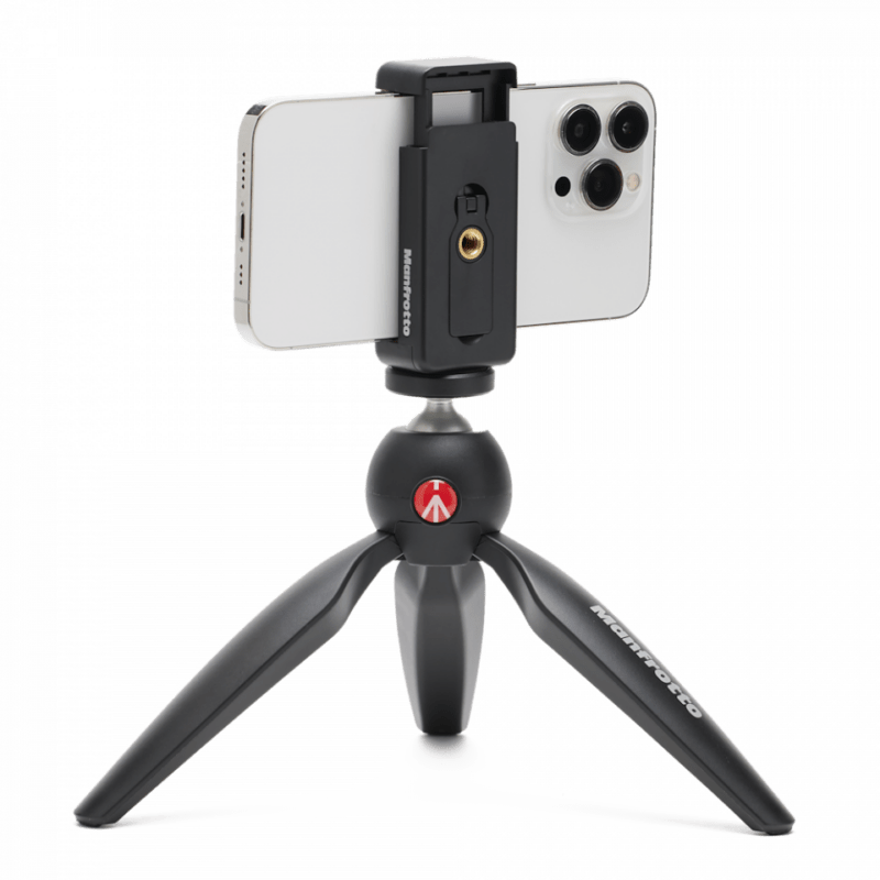 MANFROTTO stativ MKPIXICLMII-BK Tripod with Smartphone Clamp (Black) - Slika 3