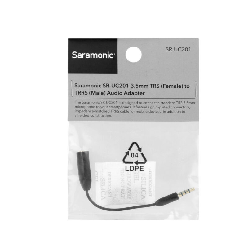 SARAMONIC SR-UC201 (3.5mm TRS(Female)Microphone Adapter Cable to 3.5mm TRRS) - Slika 3
