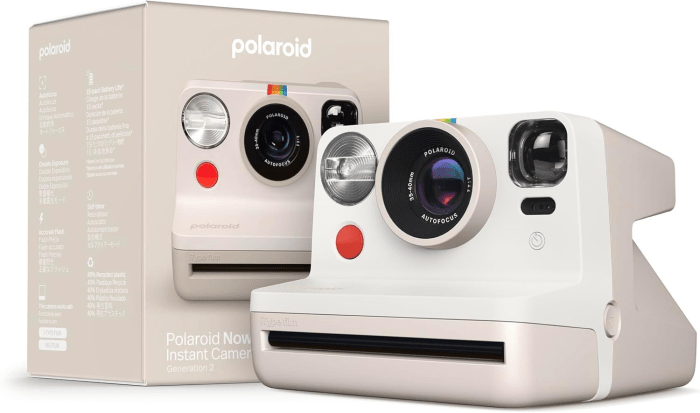 POLAROID Originals Now2 Vintage White analogni instant fotoaparat