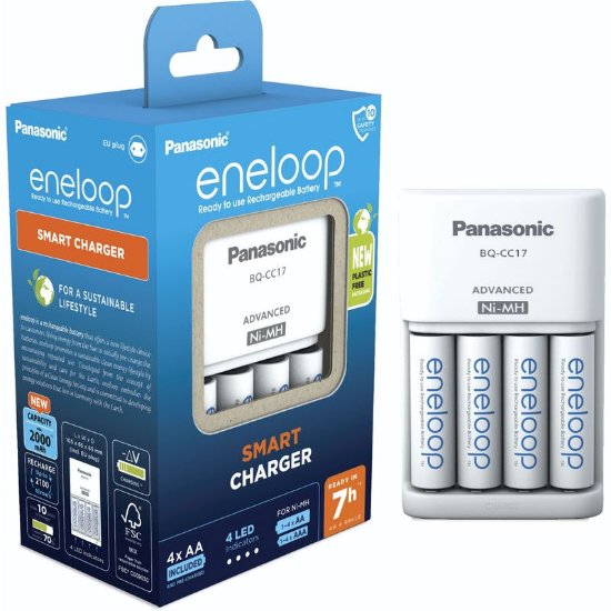 Panasonic punj. (7h) sa 4 bat. eneloop AA 2000mAh (K-KJ17MCD40E)