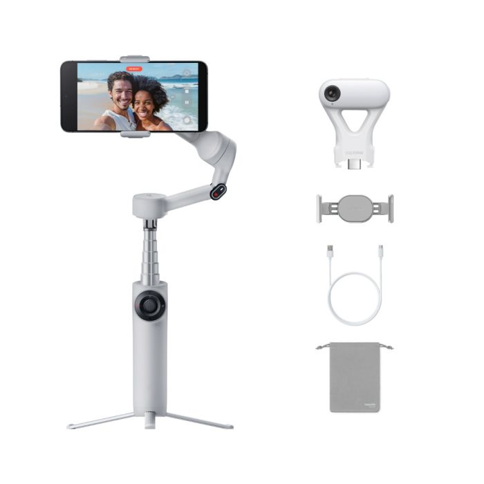 INSTA360 stabilizator Flow 2 AI Tracker Bundle (Stone Gray)