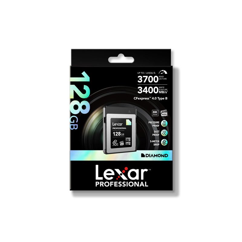 LEXAR kartica CFexpress Type B Diamond 128GB (3700MB/s read, 3400MB/s write)